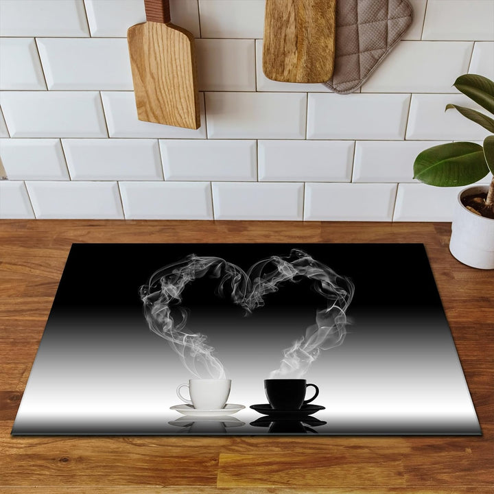 SMTDeco Herdabdeckplatte Ceranfeld abdeckung Aufrollbare Matte für Induktion Einteilig 80x52 cm Kaff