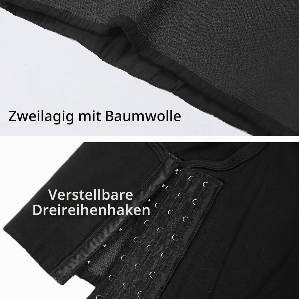 XUJI Brust binder Atmungsaktiv Baumwolle mit Gummiband für Transgender FTM Schwarz S, Schwarz S