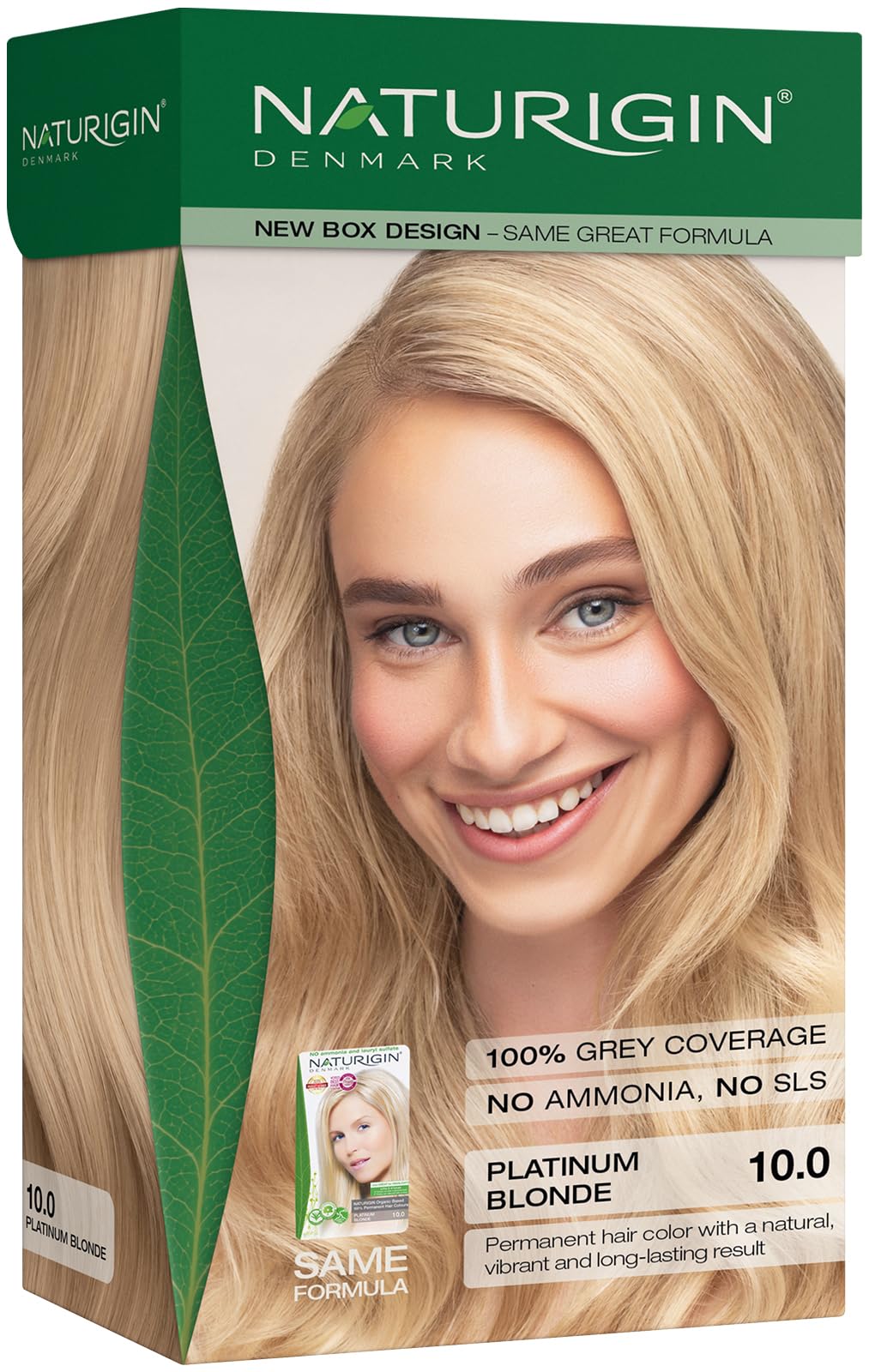 Platinblond 10.0 permanente Haarfabe mit natürlichen Inhaltsstoffen - Ohne Ammoniak Platinum Blonde-