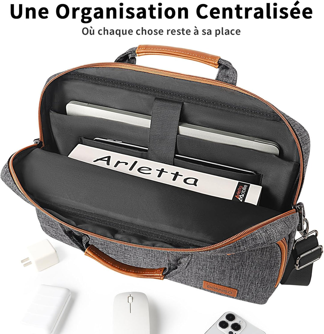 DOMISO Wasserdichter Laptop Schutztasche mit Schultergurt für Ultrabook /Chromebook /Netbook /Samsun