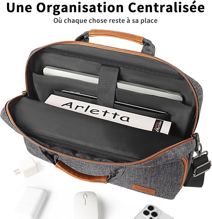 DOMISO Wasserdichter Laptop Schutztasche mit Schultergurt für Ultrabook /Chromebook /Netbook /Samsun