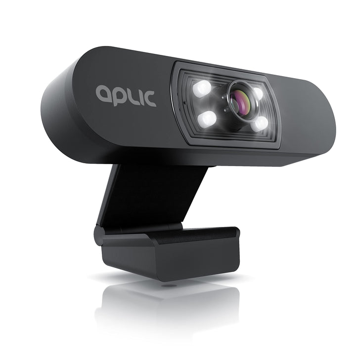 CSL - Full-HD Webcam 1080p mit Auto-Lichtkorrektur, 30 FPS mit Mikrofon, Belichtungskorrektur, USB-A