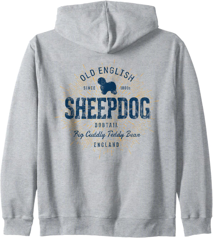 Old English Sheepdog Vintage Bobtail Kapuzenjacke