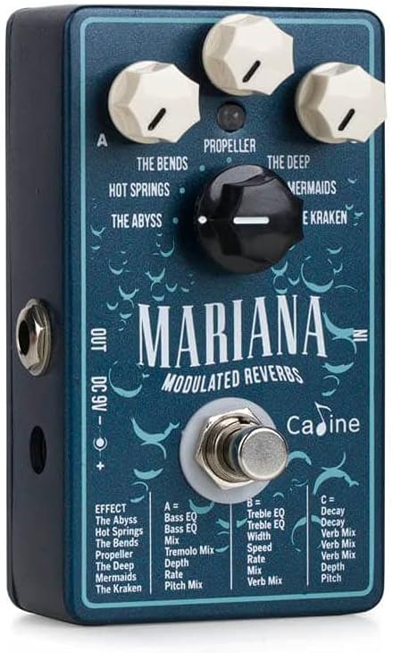 Caline CP-507 Mariana Reverbs - Moduliertes Reverb Pedal Einzelbett, Einzelbett