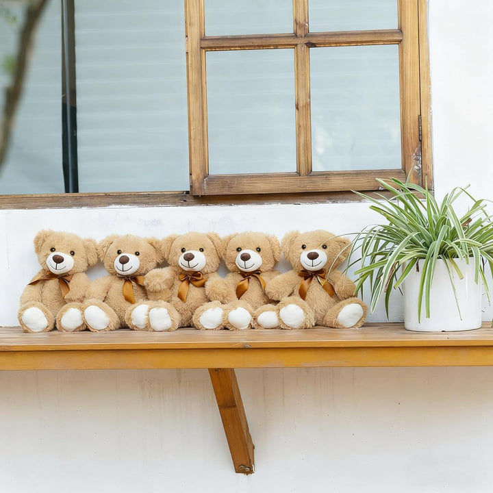 Teddybär gefülltes Tier Plüschtier Geschenk für Kind Freundin, 13.5 Zoll gefüllte Bären für Weihnach