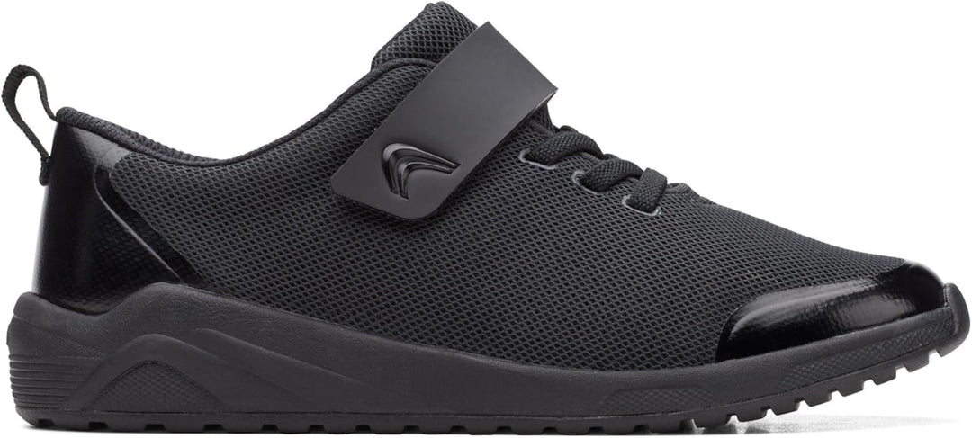Clarks Jungen Aeon Pace O Sneaker 33 EU Weit Schwarz, 33 EU Weit Schwarz
