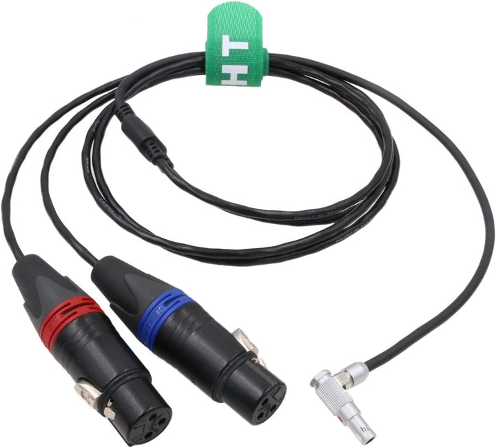 2-Kanal symmetrisches Stereo Audiokabel Eingangskabel für RED V-Raptor ARRI Alexa Mini Kamera XLR 3