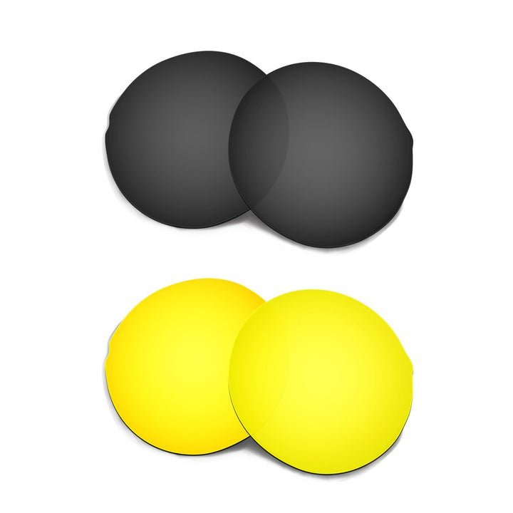 HKUCO Plus Replacement Lenses For Oakley Madman - 2 pair Combo Pack
