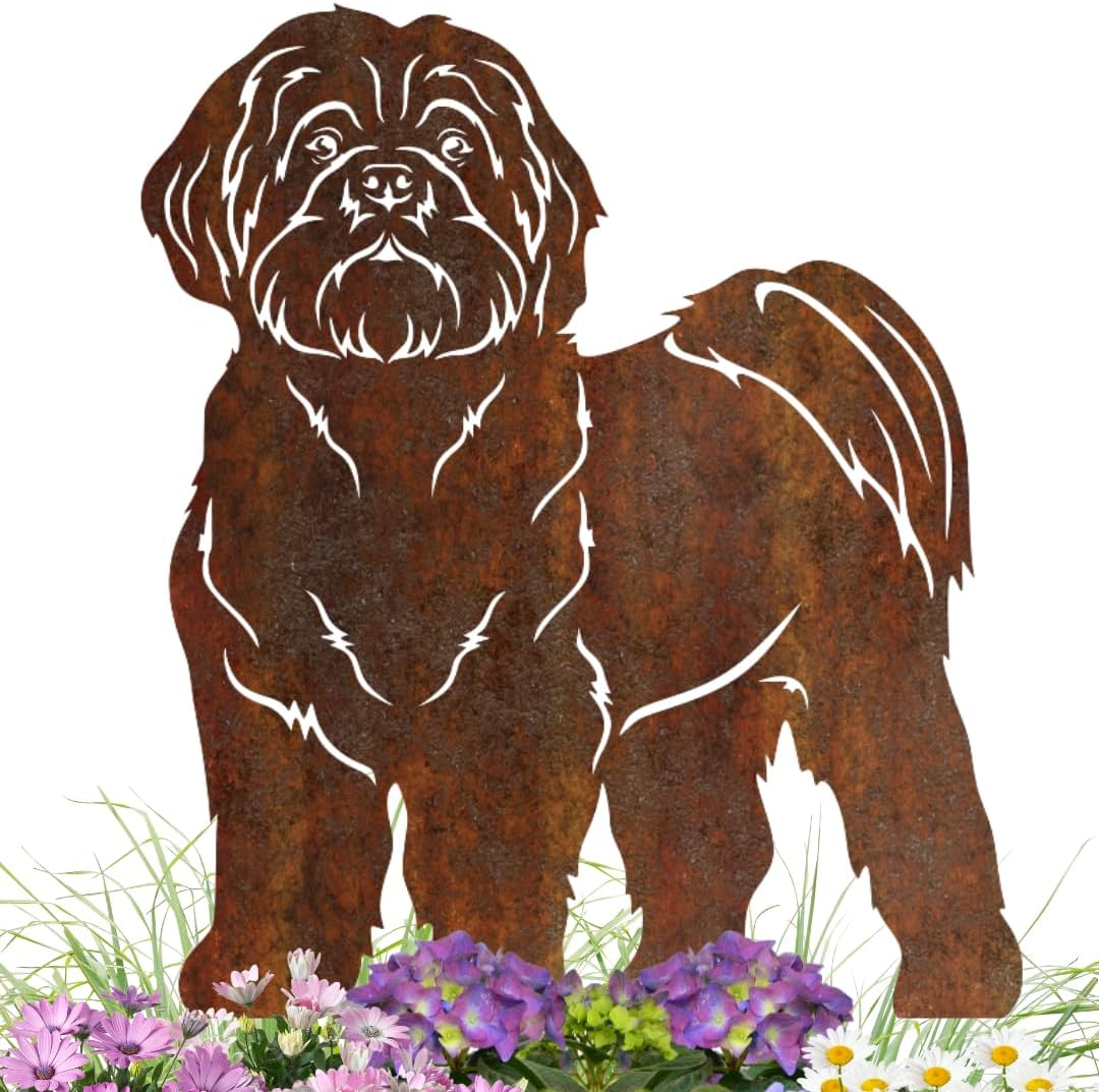Terma Stahldesign Edelrost Hund Verschiedene Rassen, Handmade Germany, tolle gartendeko aus Rost-Met