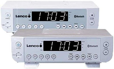 Lenco KCR-100 - Küchenradio - Unterbauradio mit Bluetooth - PLL FM Empfänger - 5 Senderspeicher - LE