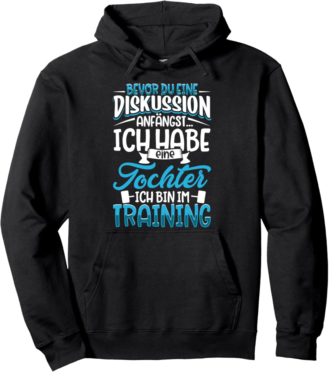 Bevor du eine Diskussion anfängst - Vater und Tochter Pullover Hoodie
