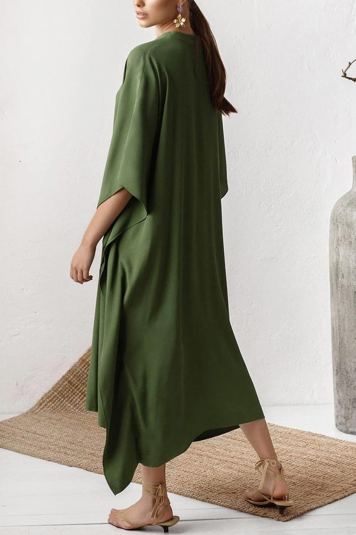 YouKD Damen Langer Kaftan Bohemian Cardigan Strand Badeanzug Cover Up Kleid Plus Size Robe Einheitsg