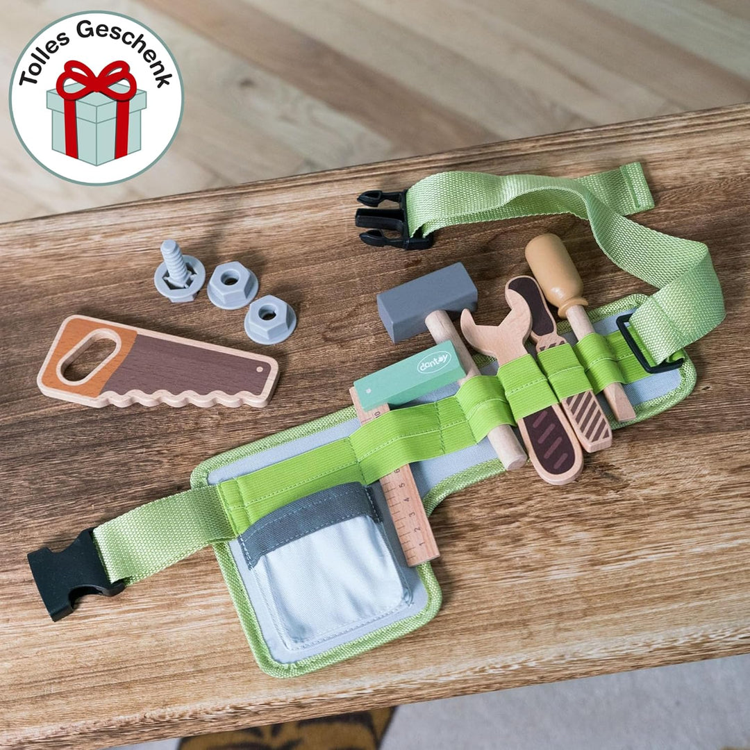 WerkzeuGGürtel Holz Geschenkbox 11 Teile