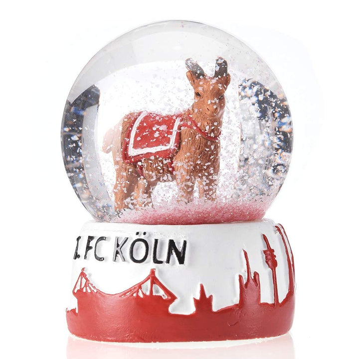 1. FC Köln Schneekugel Mini, Schüttelkugel Hennes - Plus Lesezeichen I Love Köln