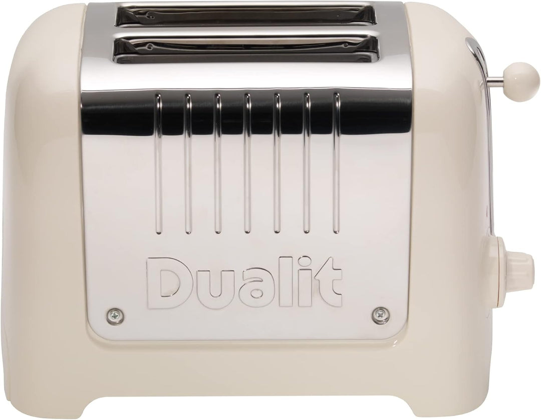 Dualit Lite 2 Scheiben Toaster - 1,1kW Toastet 60 Scheiben Toast Pro Stunde - Poliert mit Rand in Ca