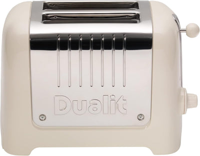 Dualit Lite 2 Scheiben Toaster - 1,1kW Toastet 60 Scheiben Toast Pro Stunde - Poliert mit Rand in Ca