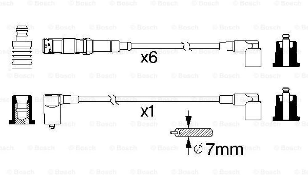 Bosch 0986356332 - Zündleitung - 1 Stück