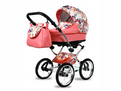 BabyLux® Kinderwagen Set 4 in 1 - Margaret Exclusive - incl. Babywanne, Buggy Sportsitz, Auto-Babysc