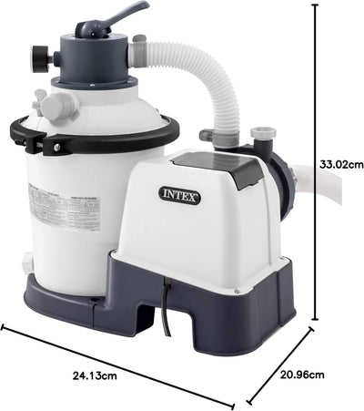Intex Krystal Clear Sandfilteranlage SX925, Umwälzleistung 2.000 l/h, 26642, Weiss & Surface Skimmer