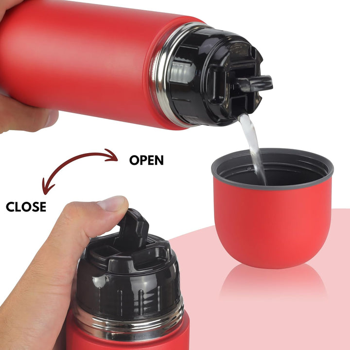 Milu Thermosflasche Thermoskanne Isolierflasche 1L, 750ml, 500ml - Isolierte Edelstahl Trinkflasche,