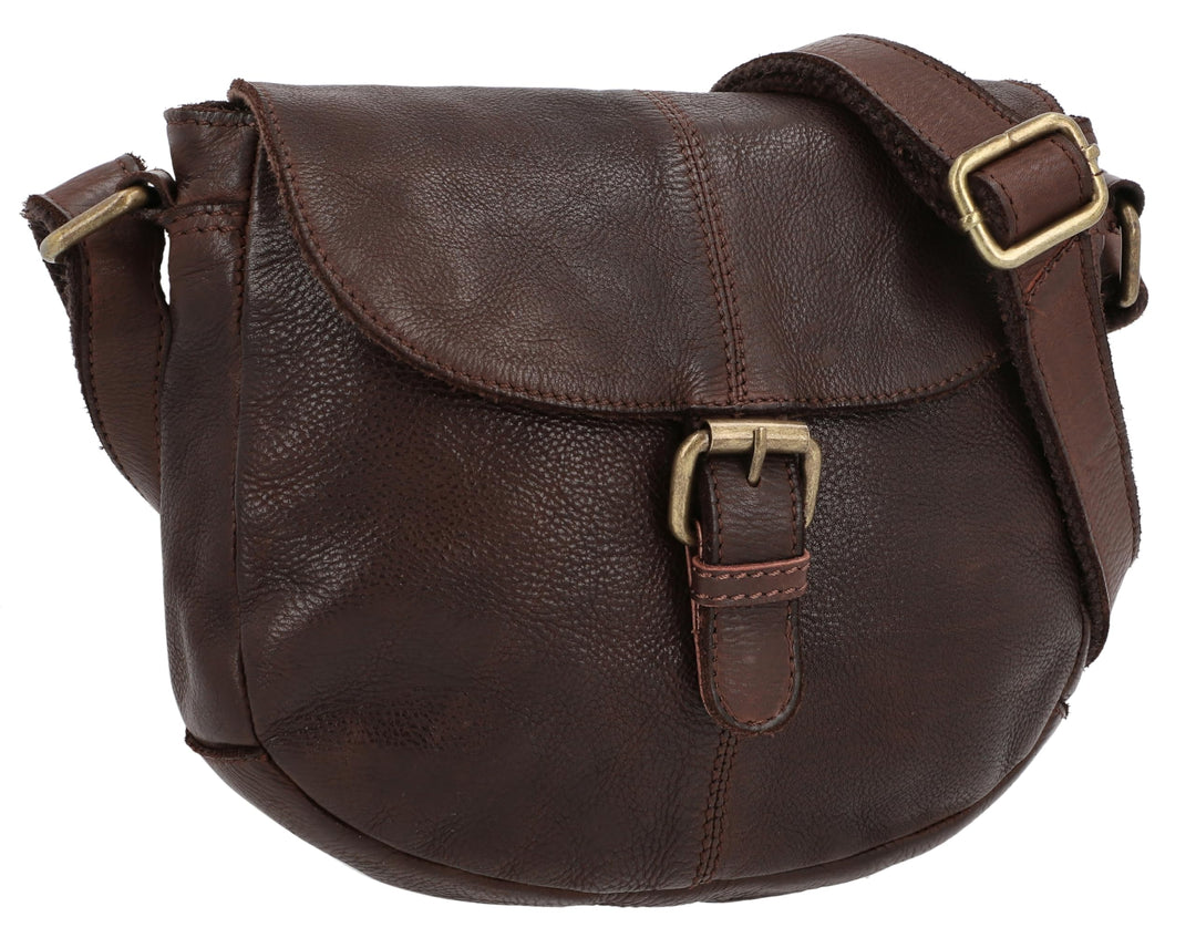 Gusti Leder Umhängetasche Candice | Handgefertigte Ledertasche Damen für Alltag & Freizeit I Elegant