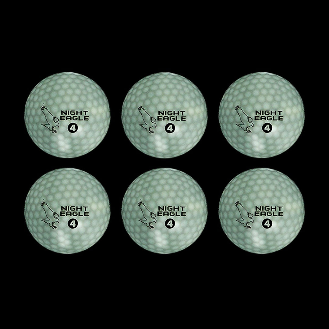 Night Eagle 6 LED Golfbälle Light-Up - Nachtgolf leuchten Rot Blau Grün Pink Weiss Fun Sport Lustig