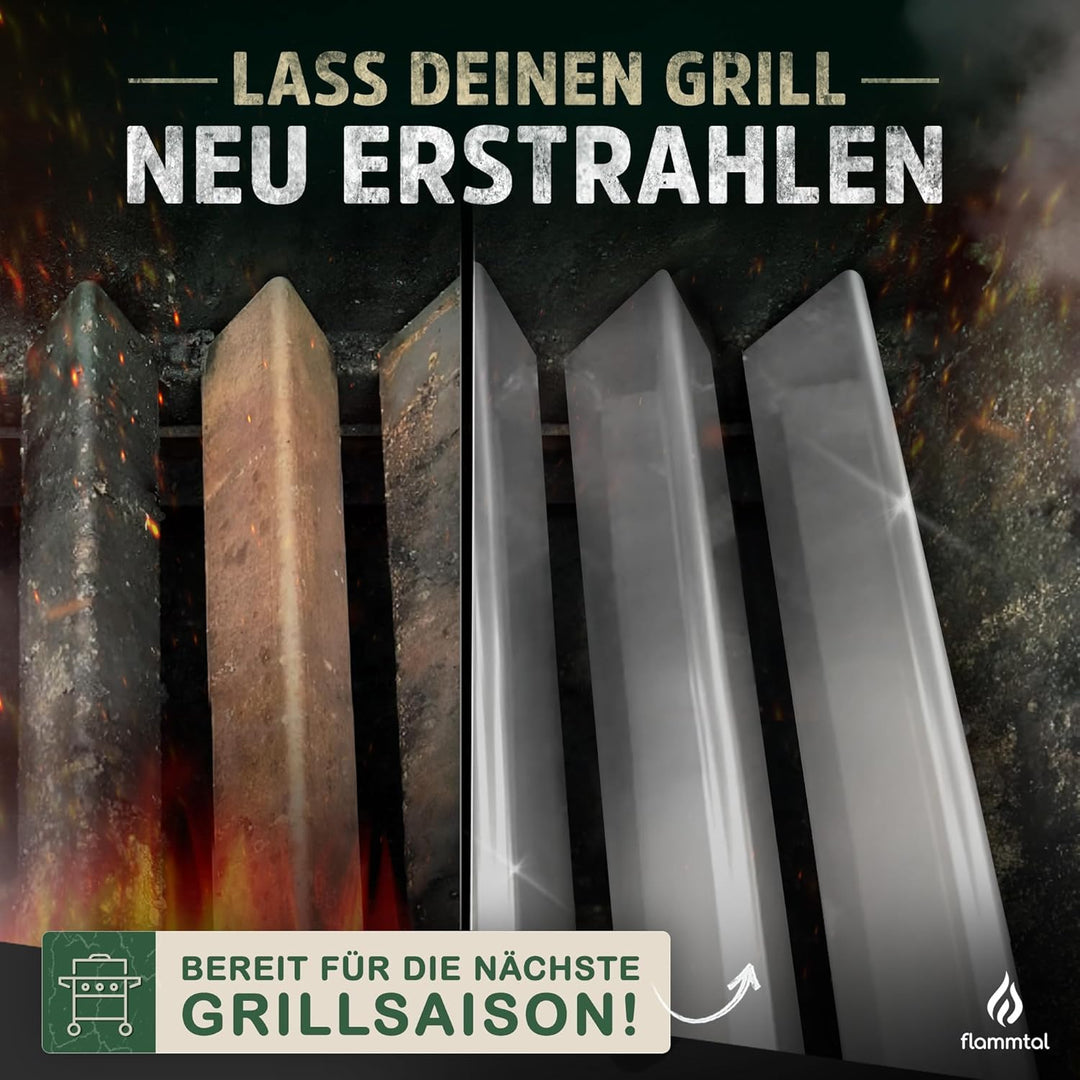 flammtal Aromaschienen FLAVE [3 Stück] - Für Weber Spirit 310/320/330 - Hochwertige Flavorizer Bars