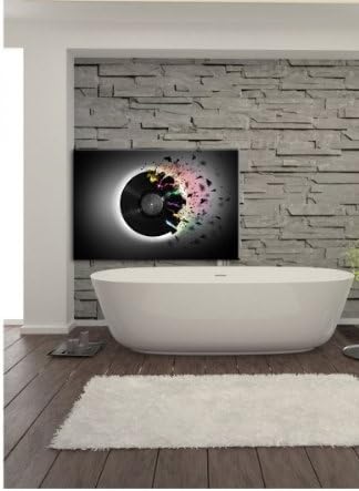 Pixxprint Abstrakte Schallplatte, Leinwandbild, Kunstdruck, Keilrahmen, Motive, Poster, Format:100x7