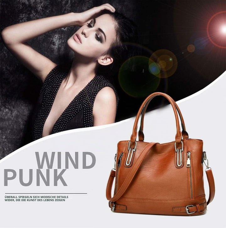 Damen Tasche Handtasche Umhängetasche Schultertasche Frauen Kulturbeutel Weekender Klein PU Leder DE