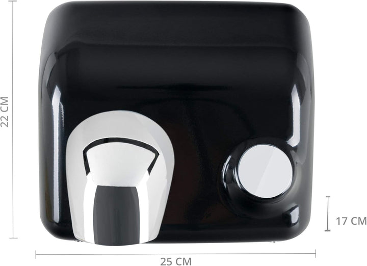 Stagecaptain HD-55BK Dryboy Händetrockner zur Wandmontage - Handtrockner mit Taster - Leistung: 2300