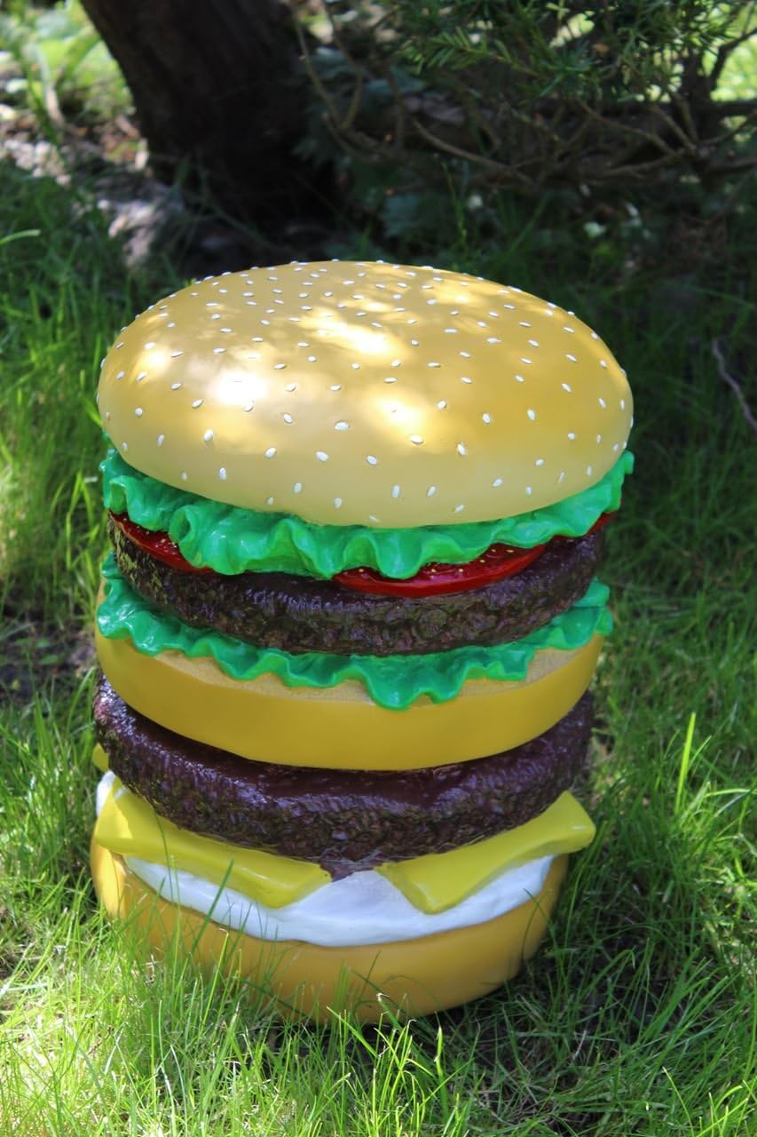 Rotary Hero Hamburger Lustiger Design Hocker Fussbank Schemel Beistelltisch - Für Haus Büro Schlafzi