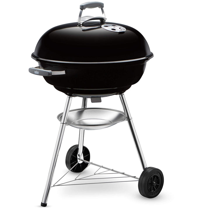 Weber Compact Kettle Holzkohlegrill, 57 cm, Schwarz (1321004), 58x66x96 cm 57cm