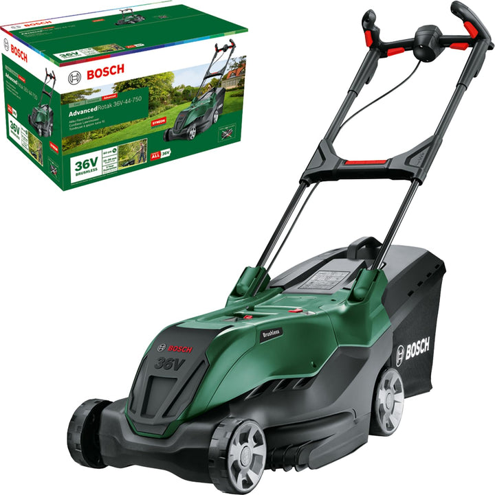 Bosch leistungsstarker Akku-Rasenmäher AdvancedRotak 36V-44-750 (zum Rasenmähen; 36-Volt-System; Sch
