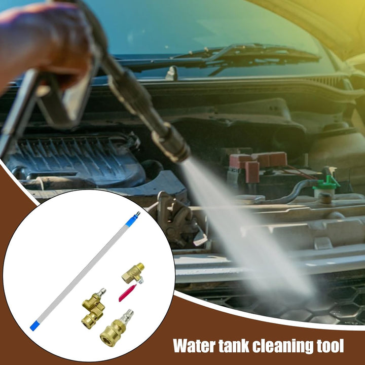 Car Water Tank Cleaner, Flush Pressure Washer Tool, Adjustable High Cleaning Attachment, Efficient M