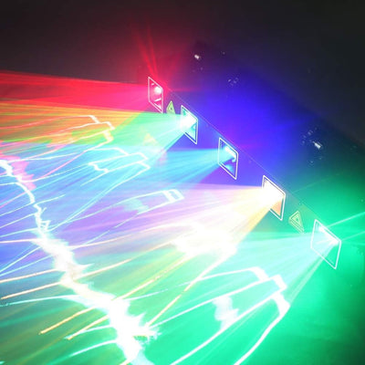 Stroboskop Disco Licht, UKing 4 in 1 RGBW lichteffekte, LED-Projektor Karaoke DJ Perform für Bühnenb