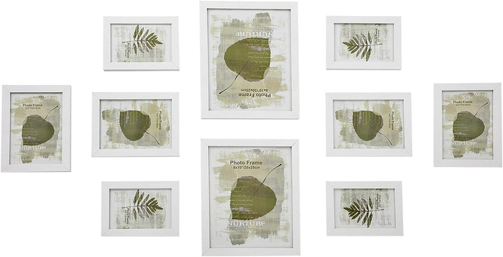 SONGMICS Bilderrahmen 10-er Set Fotorahmen - 2 STK. 20 x 25 cm, 4 STK. 13 x 18 cm und 4 STK. 10 x 15