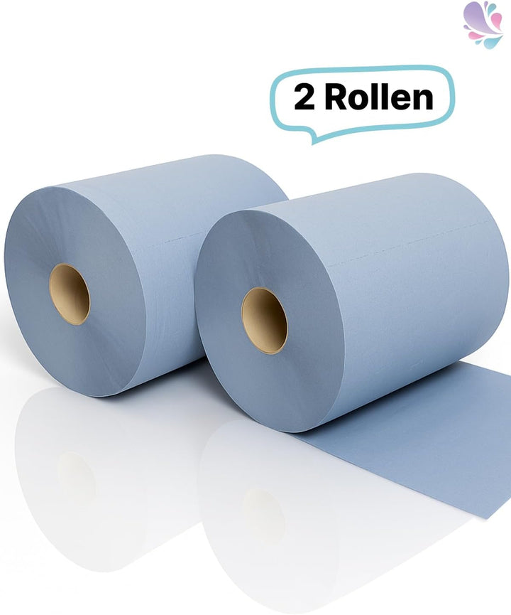 *SALE* Putzrolle blau Blanc-Quality, 2 Rollen, 3-lagig, 2.000 Abrisse, saugstark, reiÃŸfest