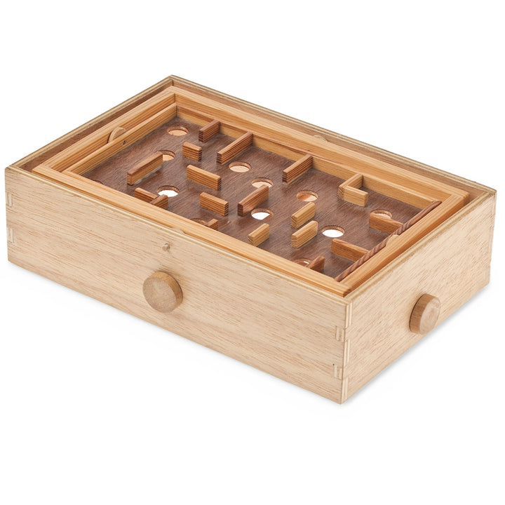 matches21 HOME & HOBBY Labyrinth DIY Holz Bastelset für Kinder ab 12 Jahren Geschicklichkeits-Bausat