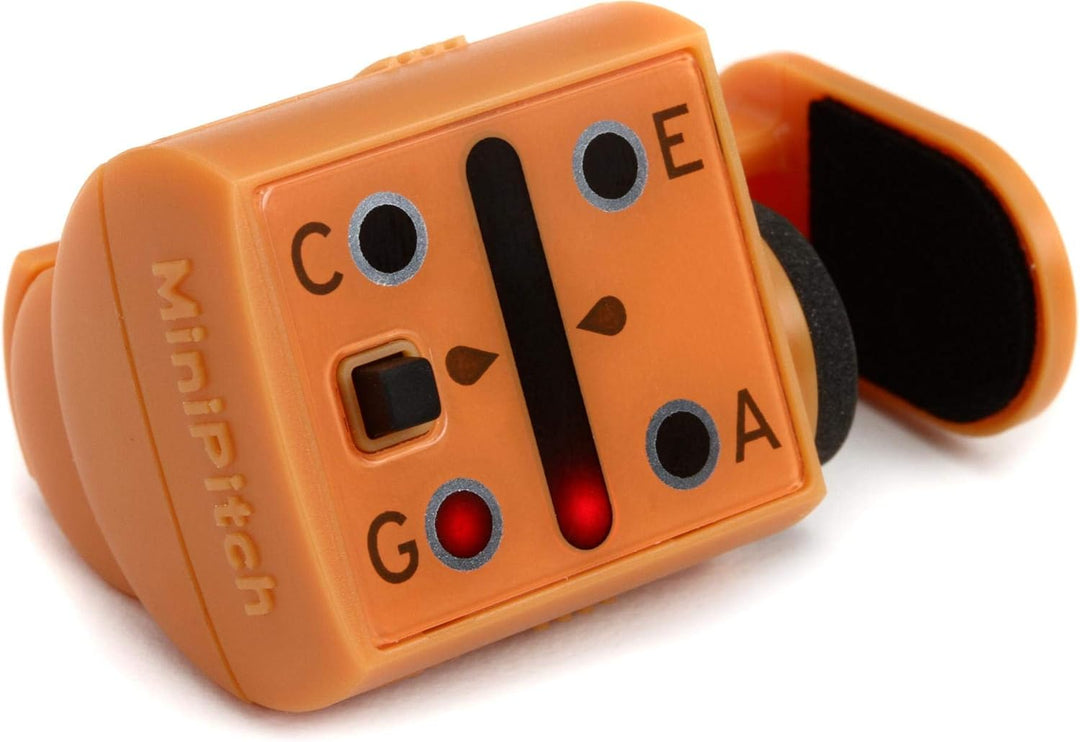 Korg - MiniPitch compact Clip-on Ukulele Tuner - Orange, Orange