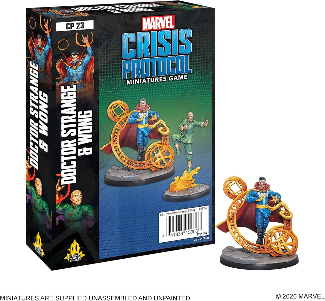 Atomic Mass Games , Marvel Crisis Protocol: Character Pack: Dr. Strange and Wong, Miniatures Game, A
