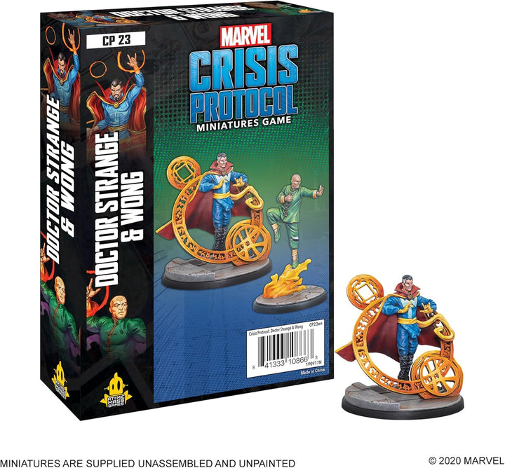 Atomic Mass Games , Marvel Crisis Protocol: Character Pack: Dr. Strange and Wong, Miniatures Game, A
