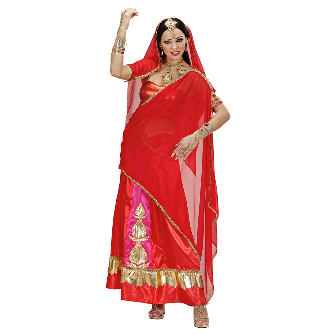 W WIDMANN MILANO Party Fashion - Kostüm Bollywood Diva, Sari, Märchen, Tänzerin, Faschingskostüme, S
