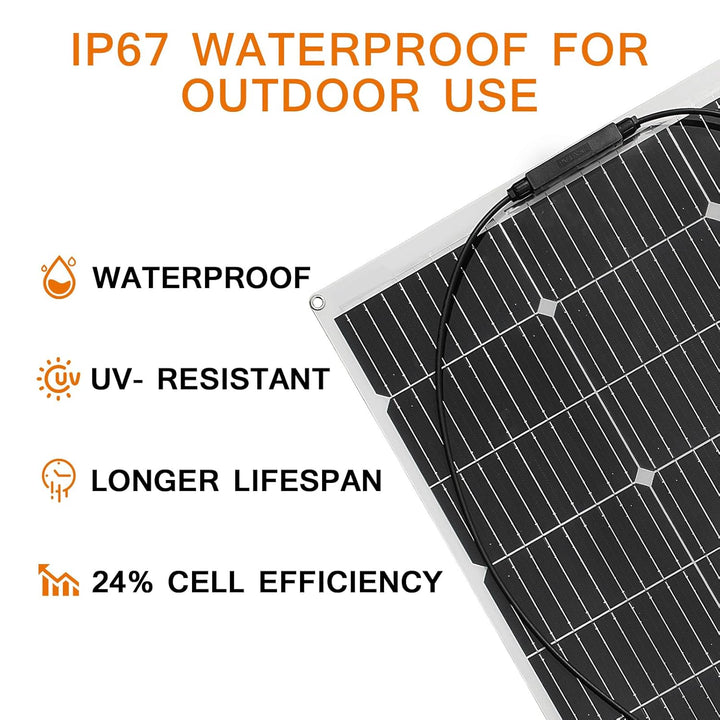 1000W 12V Flexibel Solarpanel 10x100W 18V Monokristalline Photovoltaik Solarmodule für Batterien, Wo