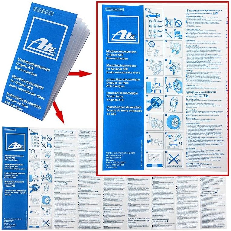 ATE 24032501601 Bremsscheibe - (Paar)