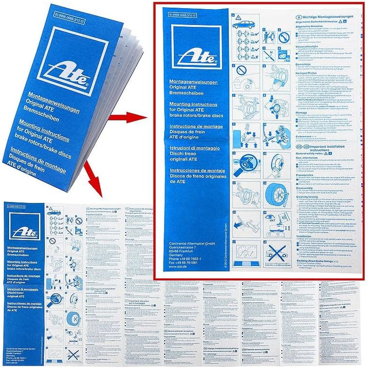 ATE 24.0320-0132.1 Power Disc Bremsscheibe - (Paar)