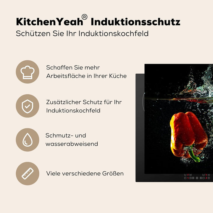 Herdabdeckplatte Einteilig Induktionsmatte Küche Abdeckung Ceranfeld Herd Abdeckplatte Deko Vinyl Ma