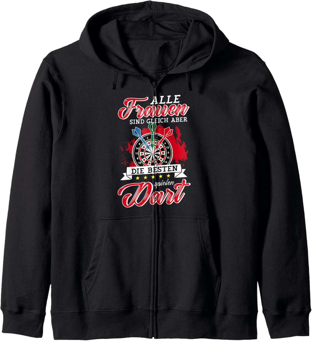 Dart Shirt Lustig Damen Darts Dartspieler-in Frauen Dart Kapuzenjacke