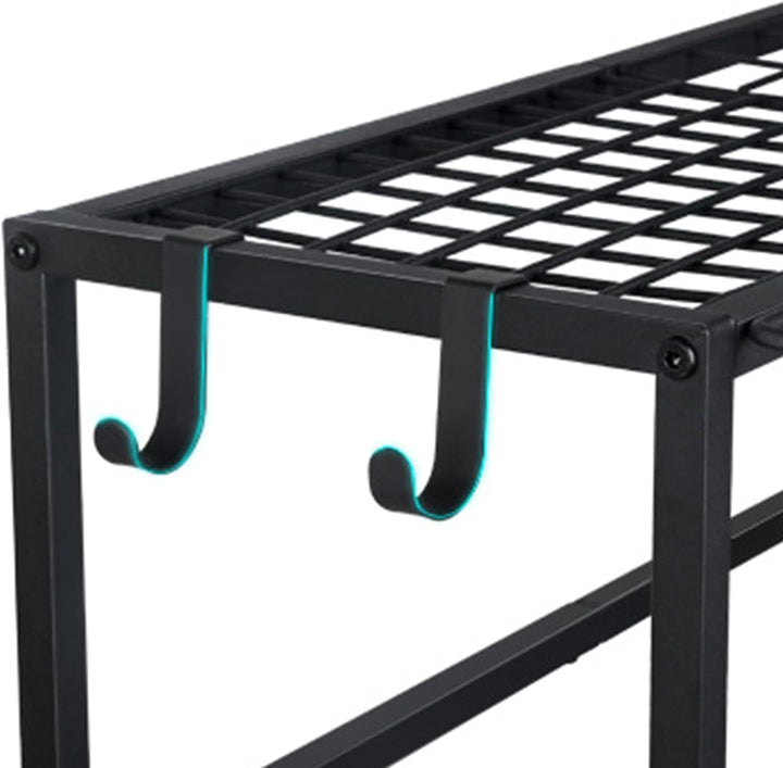 Gartenwerkzeug Organizer mit Füssen, Gartengeräte Halter aus Stahl