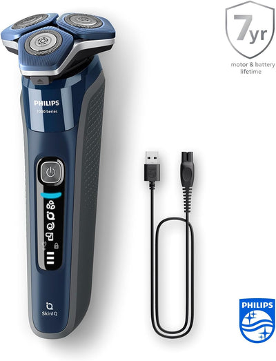 Philips Shaver Series 7000 – Elektrischer Nass- und Trockenrasierer für Herren mit ausklappbarem Tri