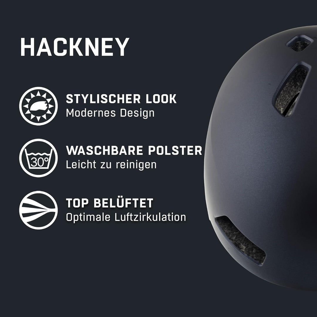 ALPINA HACKNEY - Leichter, Bruchfester & Optimal Klimatisierter Fahrradhelm Mit Nachrüstbarem LED Fü